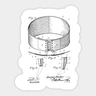 Bandage VINTAGE PATENT DRAWING Sticker